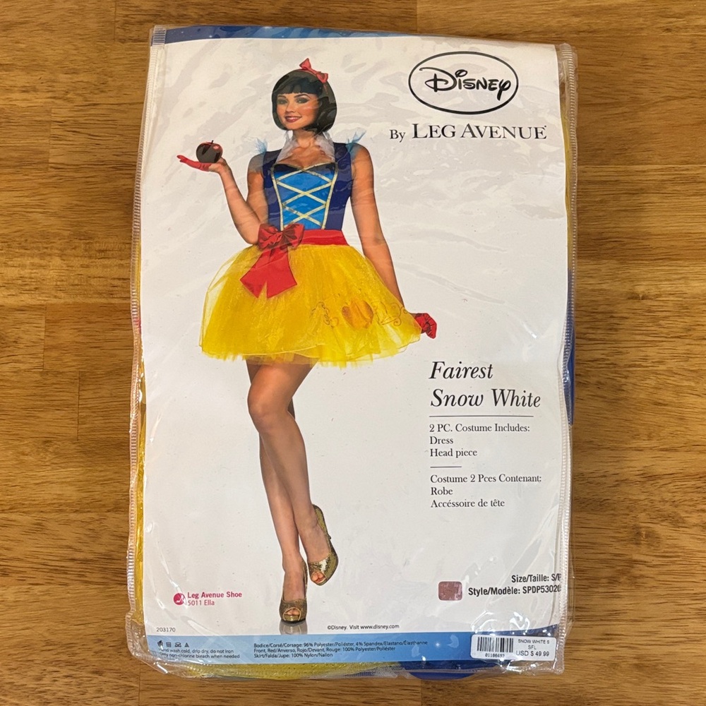 Disney by Leg Avenue “Fairest Snow White” Costume - Blue and Yellow Size: S